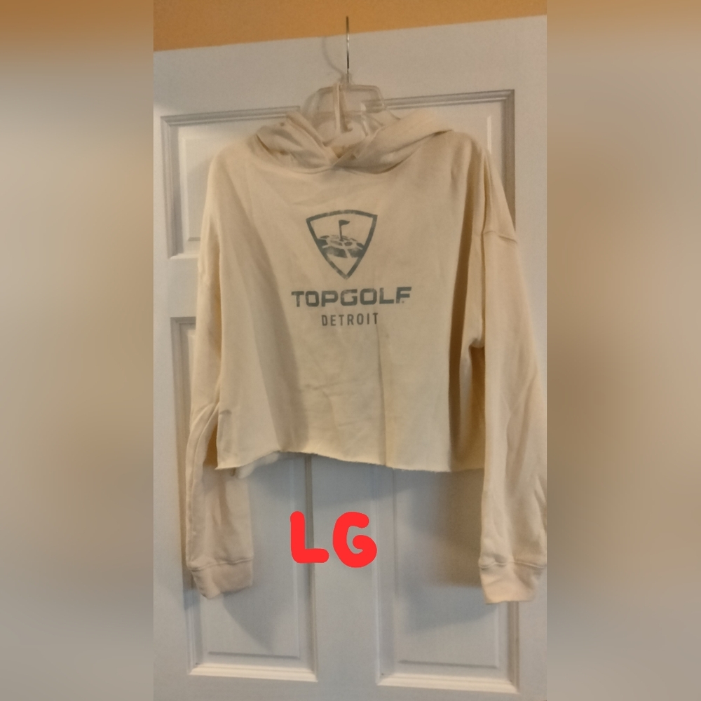 Top Golf Detroit Women's Cream Hoodie